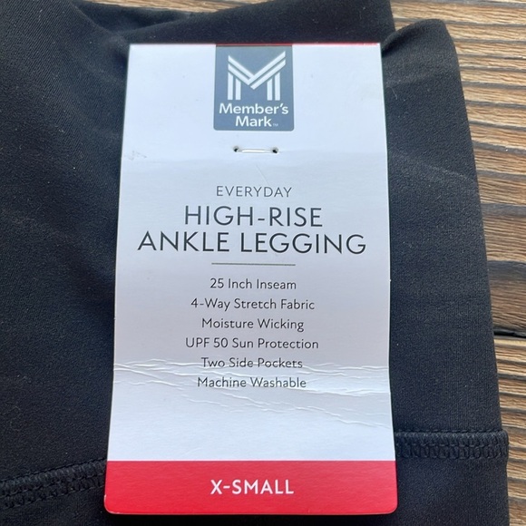 NWT Madewell Everyday High-Rise Ankle Black Athletic Leggings - X-Small - Picture 4 of 7